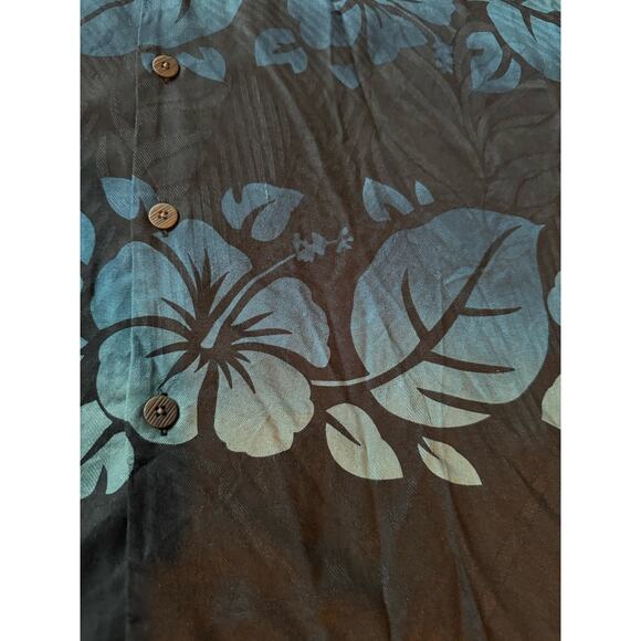 Tommy Bahama 100% Silk Tropical Short Sleeves Button Down XLX / TGT - Picture 13 of 16